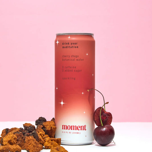 Unleash Your Inner Radiance with Sparkling Cherry Chaga Botanical Water