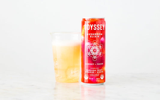 Tropical Vibes in a Can: A Review of Odyssey Elixir Passion Fruit Orange Guava Core Sparkling Energy Drink