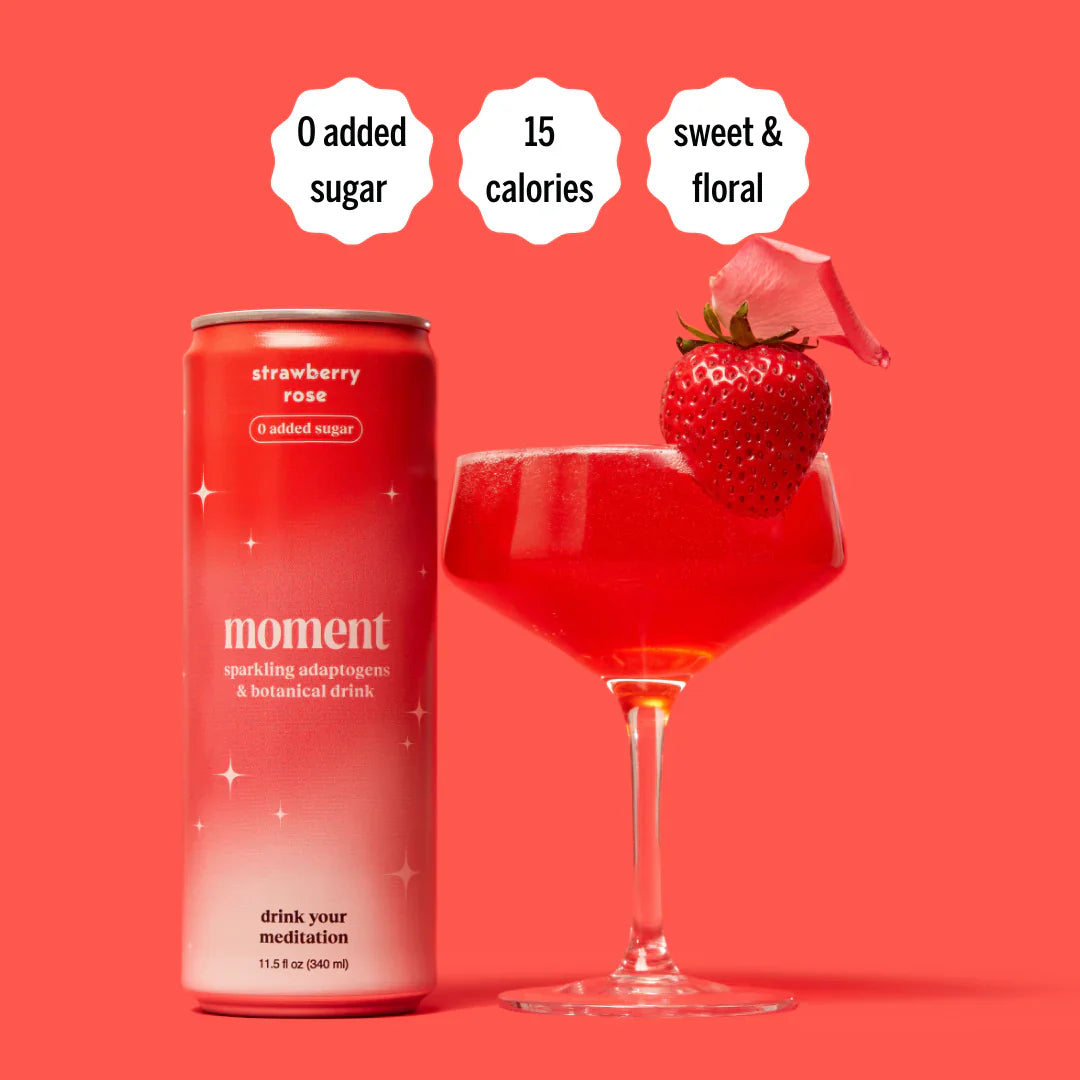 Moment Strawberry Rose: A Refreshing Botanical Soda