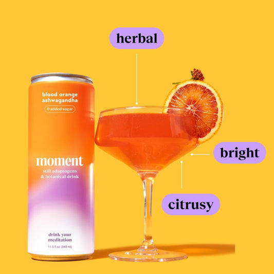 Finding My Center with a Citrusy Twist: A Review of Moment Blood Orange Ashwagandha Botanical Tea