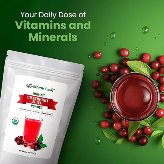 Z Natural Foods Organic Cranberry Juice Powder: Your Daily Dose of Wellness