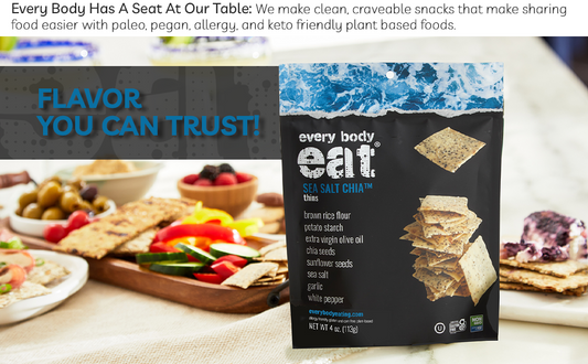 Every Body Eat Snack Thins: Sea Salt and Chia Seeds Flavor