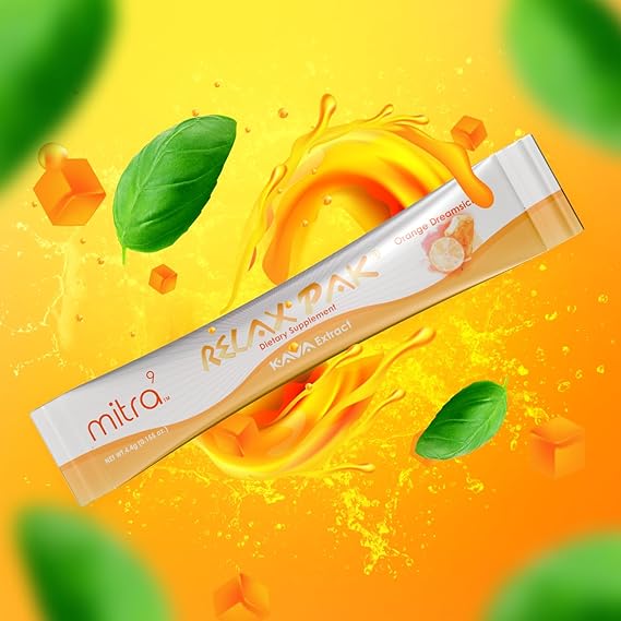 Relax in the Sweetest Way with Mitra9 Kava Extract RelaxPaks Orange Dreamsicle