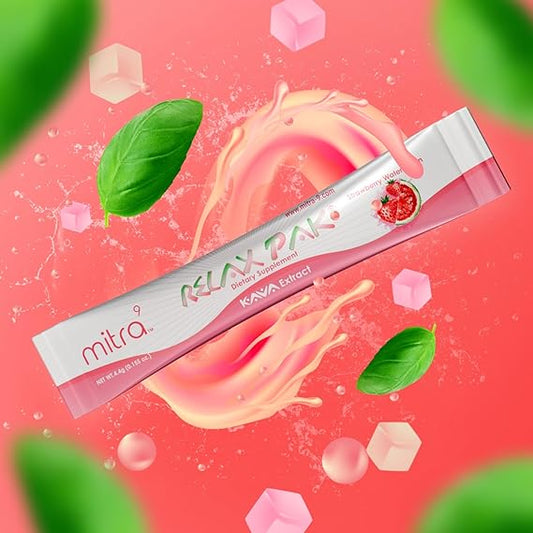 Beat the Heat and Find Your Chill with Mitra9 Kava Extract RelaxPaks Strawberry Watermelon