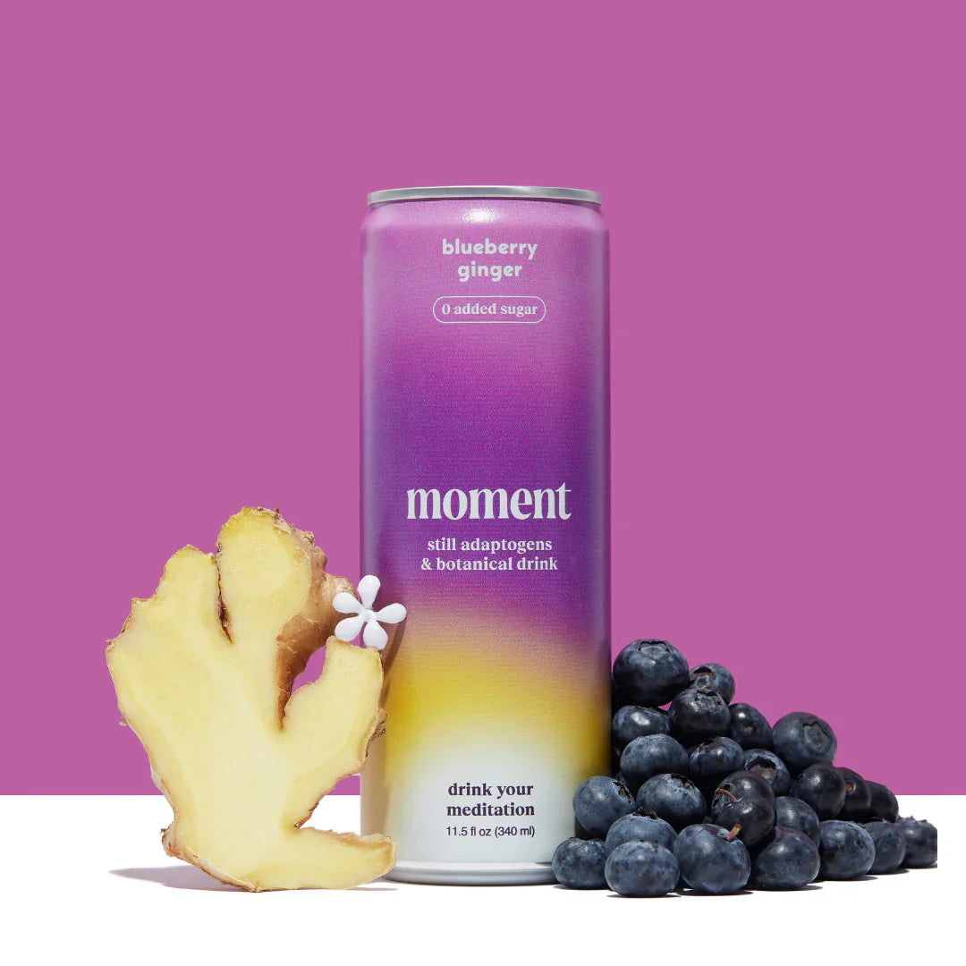 Sip Serenity with Moment Blueberry Ginger Botanical Tea