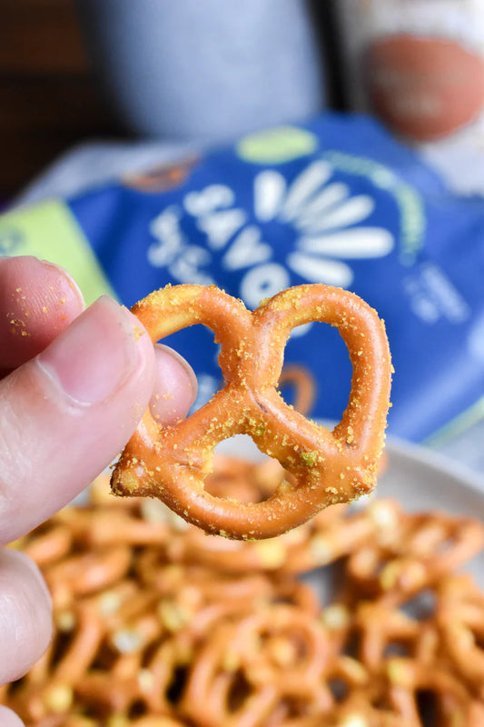 Snack Time Just Got an Upgrade: Roasted Garlic & Herb Grain-Free Pretzel Mini Bags