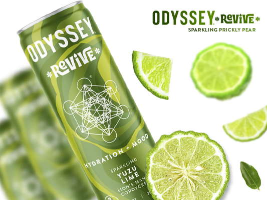 A Zesty Boost for Mind and Body: My Review of Odyssey Elixir Yuzu Lime Revive Sparkling Mood & Hydration Drink