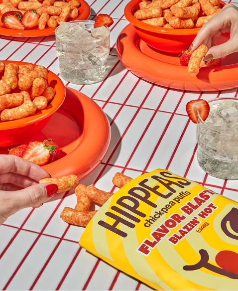 Ignite Your Taste Buds with Blazin' Hot Vegan Chickpea Puffs!