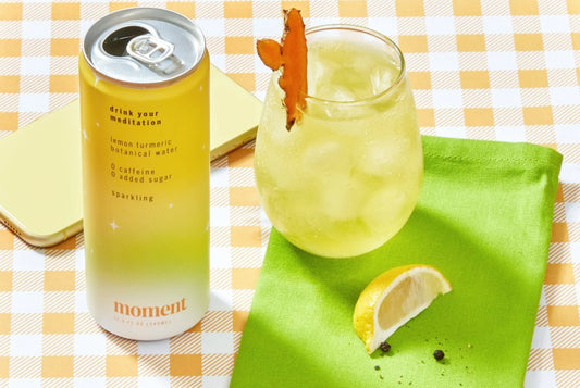 Sunshine in a Bottle: Moment Lemon Turmeric Botanical Soda