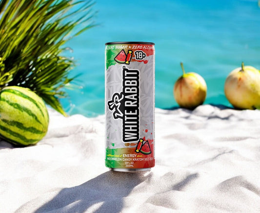 Sweet Relief: Dive into White Rabbit Watermelon Candy Kratom Seltzer