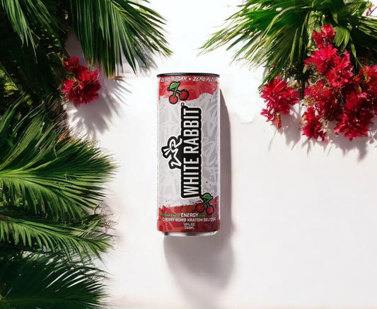 Pop, Fizz, and a Whole Lot of Zing: Diving into White Rabbit Cherry Bomb Kratom Seltzer