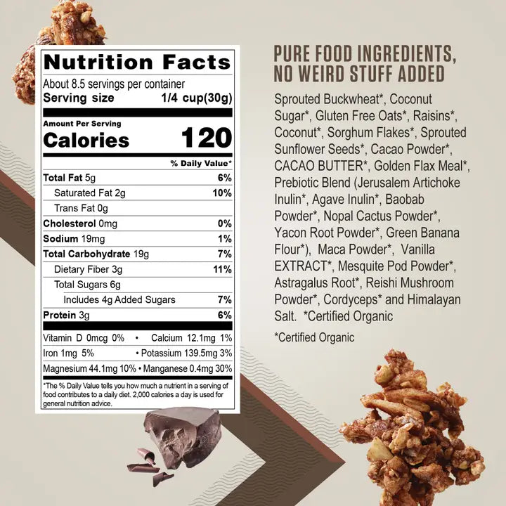 ACTIVATED - Superfood Cereal - Cacao Crunch