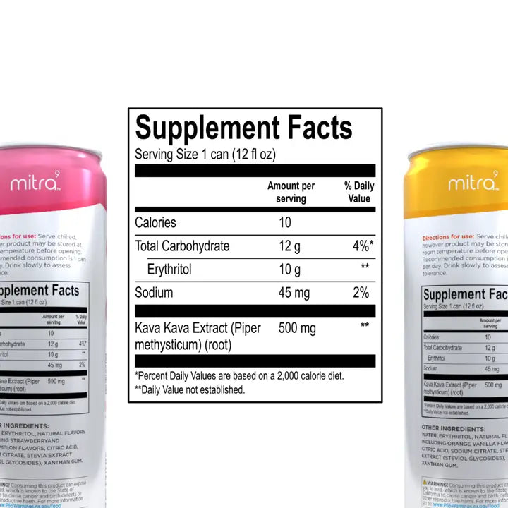 MITRA9 Botanical Beverages Kava Variety Pack